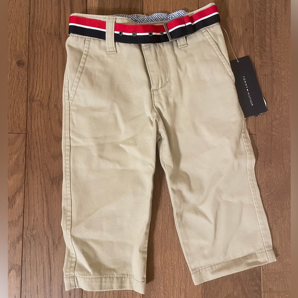 Tommy Hilfiger khaki pants with belt